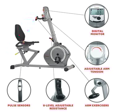 recumbent bike features