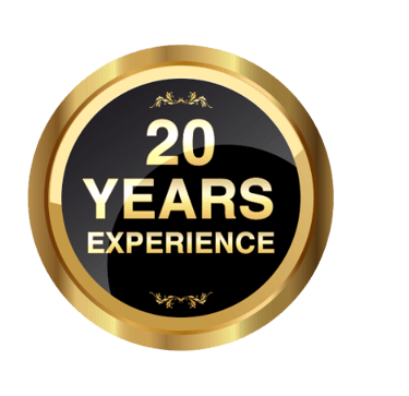 20 years experience badge