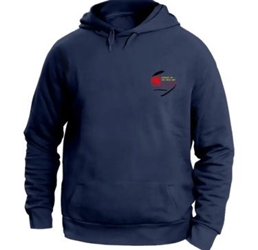 felpa con cappuccio 3 xl front navy logo