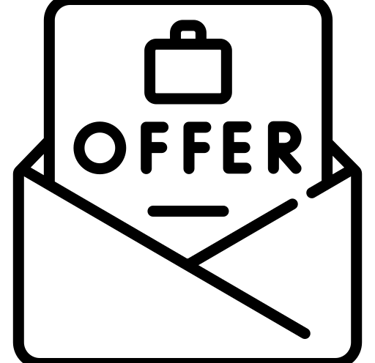 an icon of a financial offer in an envelope