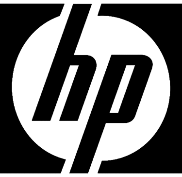 a hp logo on a hp logo