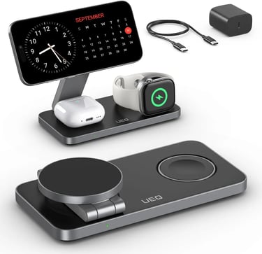 UEQ Foldable 3 in 1 Wireless Charging Station