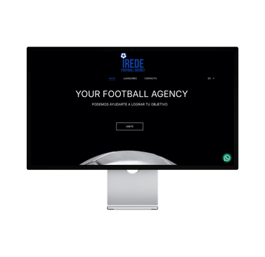 Monitor ordenador mostrando ejemplo de página web hecha por Sandra Roig Marketing