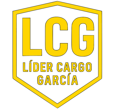 Logotipo de LCG Líder Cargo García con el eslogan rápido, seguro, siempre