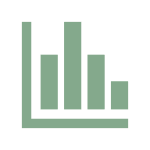 Bar chart icon representing data-driven analysis and performance identification