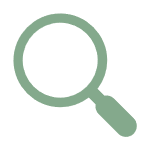 Magnifying glass icon representing the initial operation assessment and discovery phase