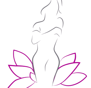 Logo de ginecólogo en San Miguel de Allende con silueta de mujer embarazada