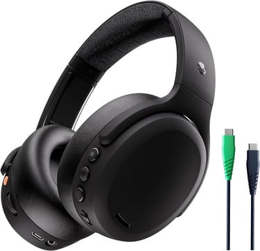 Skullcandy Crusher ANC 2 Cascos Over-Ear Inalámbricos con Cancelación de Ruido y Sensory Bass, Negro