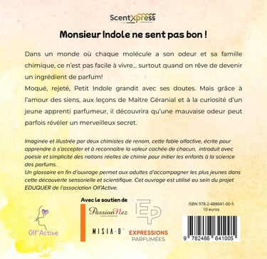 couverture Monsieur indole ne sent pas bon! livre de Esméralda Cicchetti Sophie Lavoine-Hanneguelle