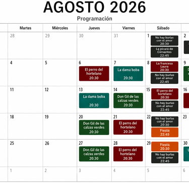PROGRAMACION TEATRO ALMAGRO CORRAL DE COMEDIAS