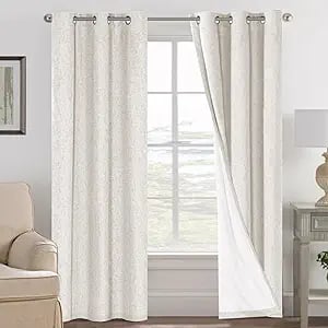 White Sheer Curtains for Minimalist Living Room – Light, Airy Window Treatments for Modern Style