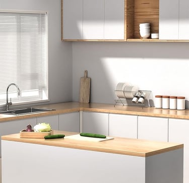 Waterproof Peel-and-Stick White Wallpaper for Scandinavian-Style Kitchen Cabinets – Self-Adhesive