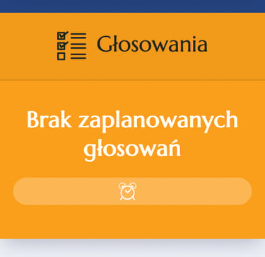 kafelek menu głosowania