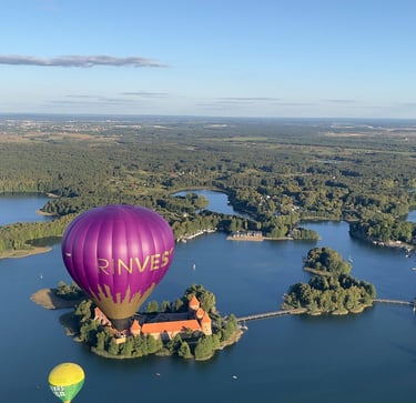 hot air balloon flight vilnius or trakai