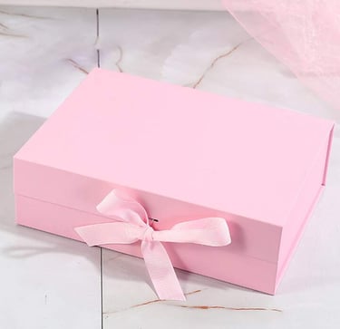 gift box with pink bow