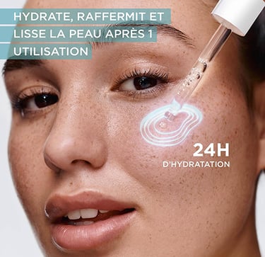 visage femme goutte de gel