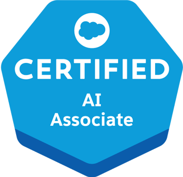 Salesforce AI Associate Certification – expertise in AI concepts and Salesforce AI tools