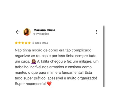 Talita Tavares / Personal Organizer - Organização Residêncial / Cursos / Ebook / Consultoria