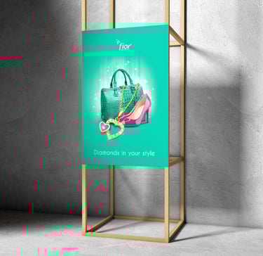 Backdrop created for a Jewellery brand