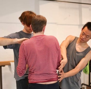 guys doing an intimacy activity