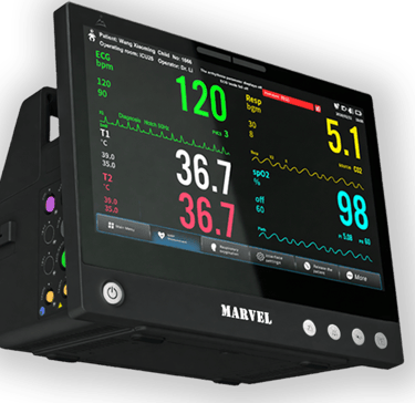 Black Patient Monitor Marvel