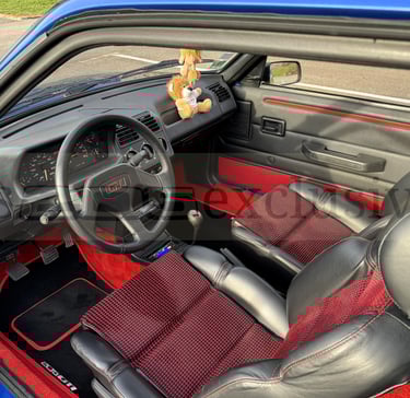 interieur peugeot 205 gti miami 1990 quartet rouge
