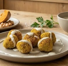 Polpette vegane di zucca e cecci