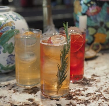 cocktail restaurant granit ice blue