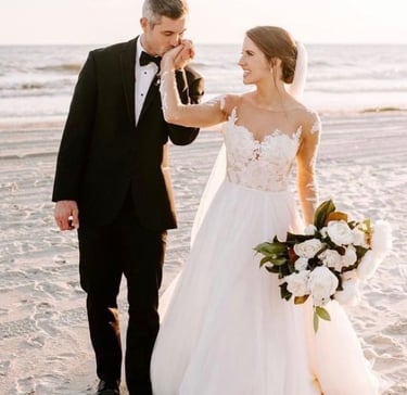 Watters Bride Beach Wedding Photo Watters Gown