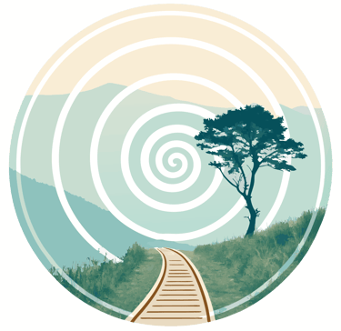 a picture of a tree in a circularel