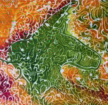 NABK, Jaarboek Kunstenaars, Nederland, Kunstweek. Batik Painting