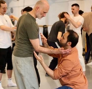 men exploring healing touch