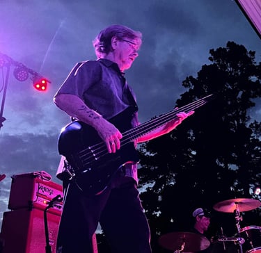 Rusty throws down on bass