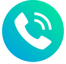 a phone in front of a green circle