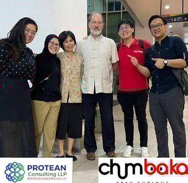 Combined Chumbaka Asia and Protean Consulting teams in Kota Kinabalu.