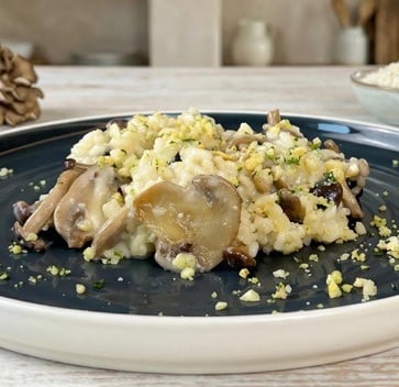 Risotto vegan ai funghi