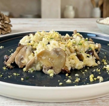 Risotto vegan ai funghi