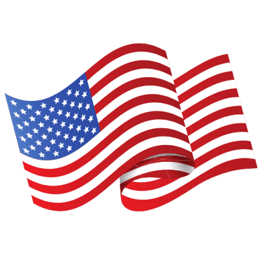 a flag waving flag on a black background