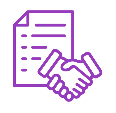 Un document avec une poignet de main 