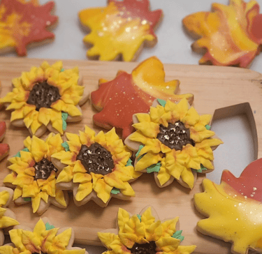 sunflower cookies