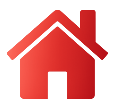 Ikona czerwonego domu symbolizująca ubezpieczenie nieruchomości