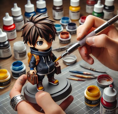 Funko pop pintado a mano