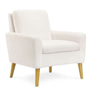 cream arm chair