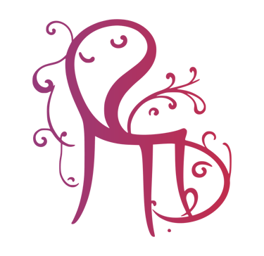 Logo de Vintage Atelier composé d'une chaise design de couleur violet rose