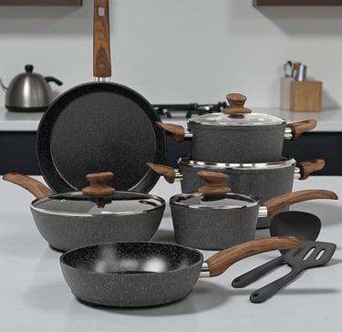 Kitchen Academy Hob Pots And Pans 12 pcs set