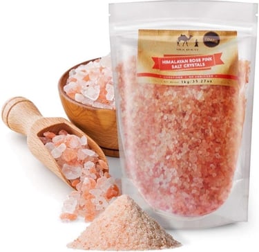 a bag of salt crystals in a bag