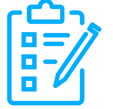 a clipboard with a clipboard and a pen and pencil