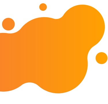 eine orangene Grafik, die aussieht, wie ein Farbklecks