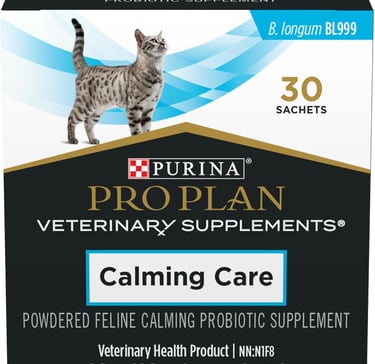 Purina Pro Plan Veterinary Supplements Calming Care Powdered Cat Calming Probiotic, 30 Sachets