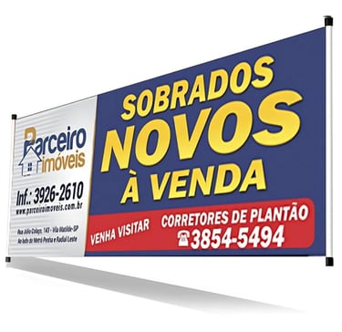 faixa em lona